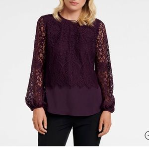 NWT Ever New Dalia Lace blouse